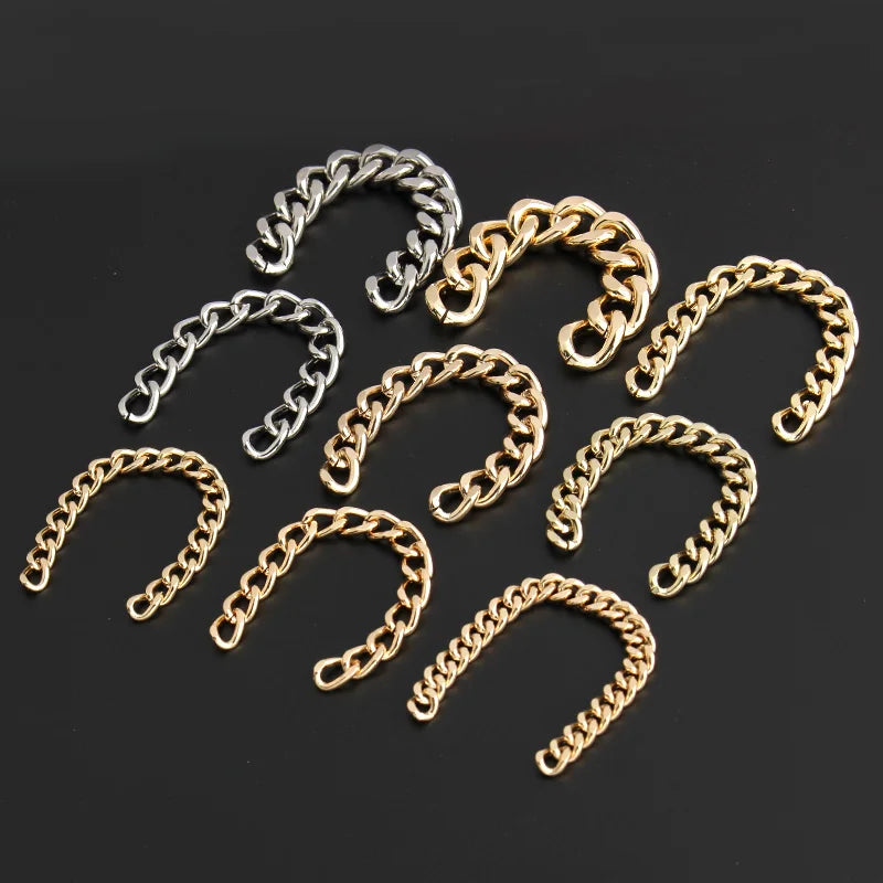 Nolvo World 9Sizes Fashion Thick Chunky Metal Gold Chain Purse Chain Handbag Strap for Bags Women