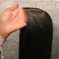 Wholesale Human Hair Wig Virgin Remy Hair Long Bone Straight Wig Brazilian Human Hair Transparent Lace Front Wig for Black Women