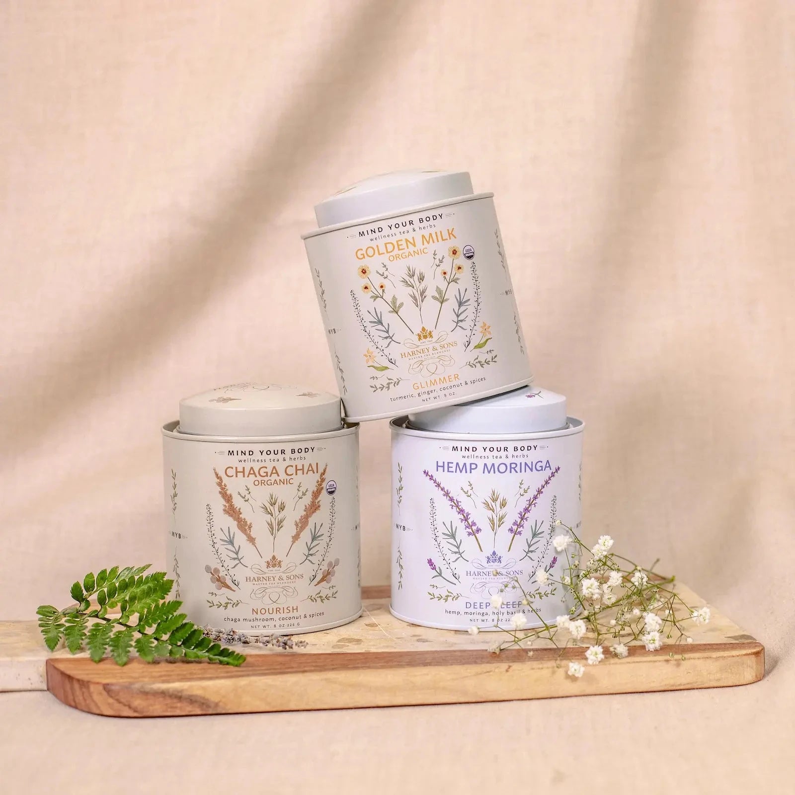 Airtight Coffee Tea Tins Canister White Small 12 oz Metal Cans Green Screw Lid Round Custom Tea Tin Wholesale
