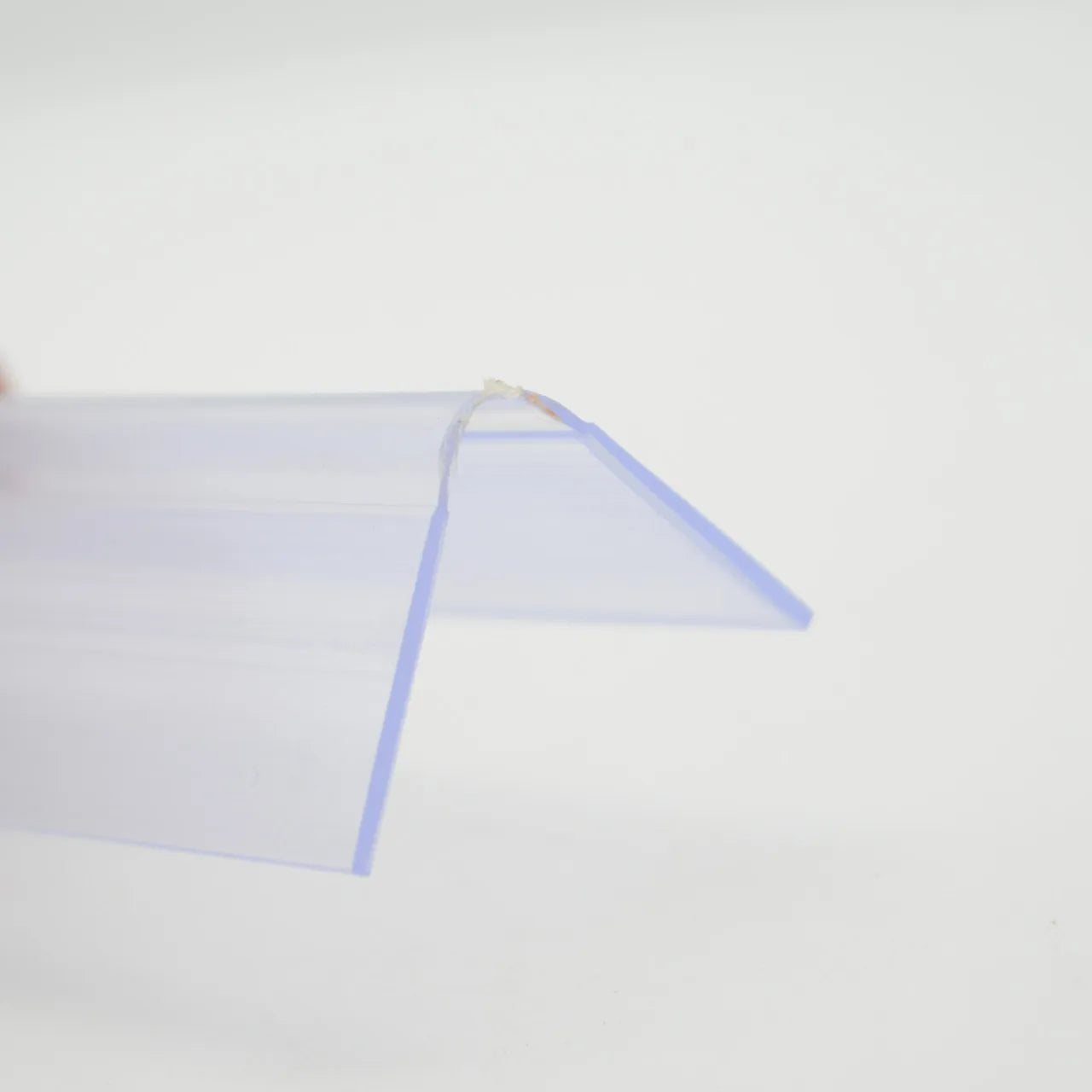 100% PVC Pure Raw Material L Shape Plastic Data Strip Shelf Talker Holder