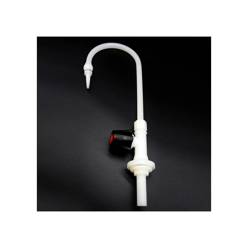 Modern Design 1/2 Plastic Goose Neck Water PVDF Tap for Basin Factory Direct Sales