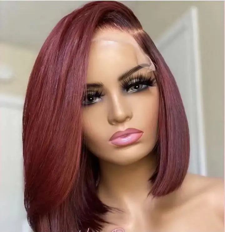 LSY Brazilian Hair Straight Lace Front Wig Colorful Rainbow Wigs for Women With High Density Swiss Lace LSY Black Vendor