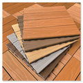 Antiseptic Wood Plastic Composite Outdoor Wpc Modern Engineered Wood Decking Floors 3D Interlock DIY Deck Flooring Tiles
