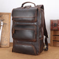New Design Supplier Wholesale Price Full Grain Genuine Crazy Horse Leather Back Pack School Bag Genuine Leather Travel Backpack