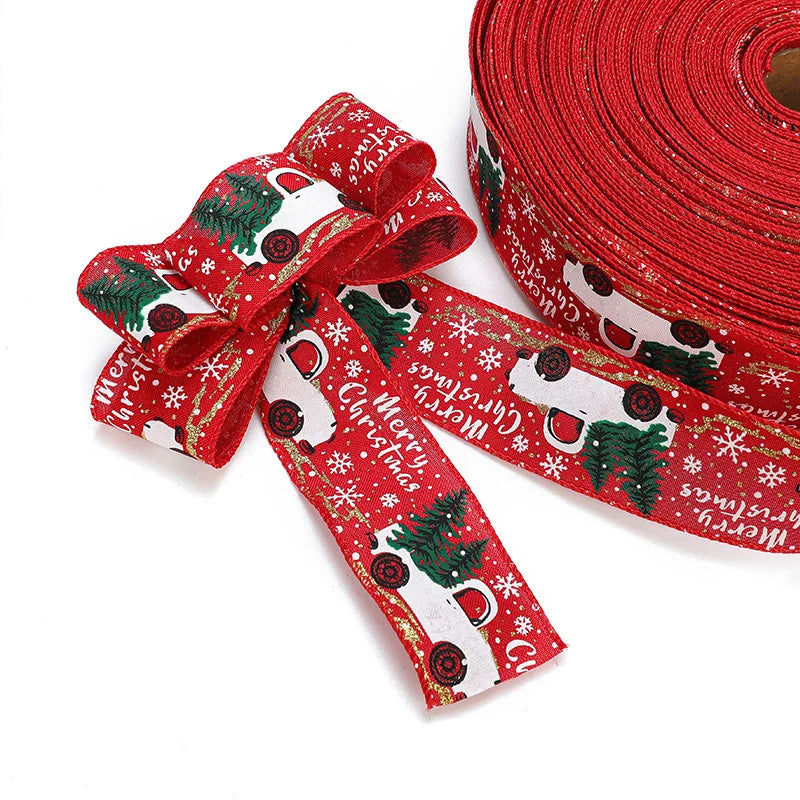 Christmas Decoration Christmas Ribbon Gift Wrapping Ribbon Christmas Tree Decoration Ribbon