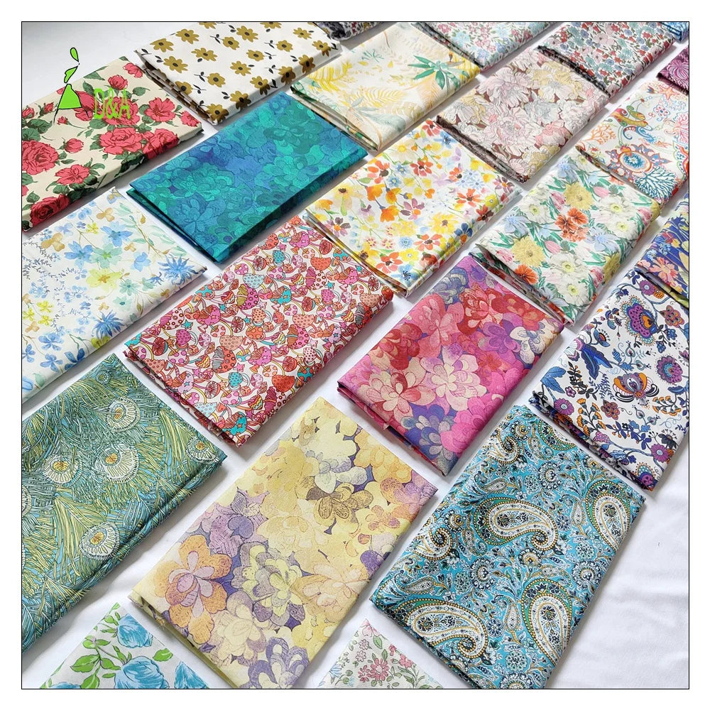 Top Selling 2023 Colorful New Tana Labirty Floral Printed Design Clothing Cotton Poplin Printed Fabrics Lawn for Dress