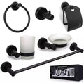 Wall Mounted 304 Stainless Steel Bathroom Accessories Set Heater Including Washroom Towel Ring Toilet Paper Holder Soap Holder