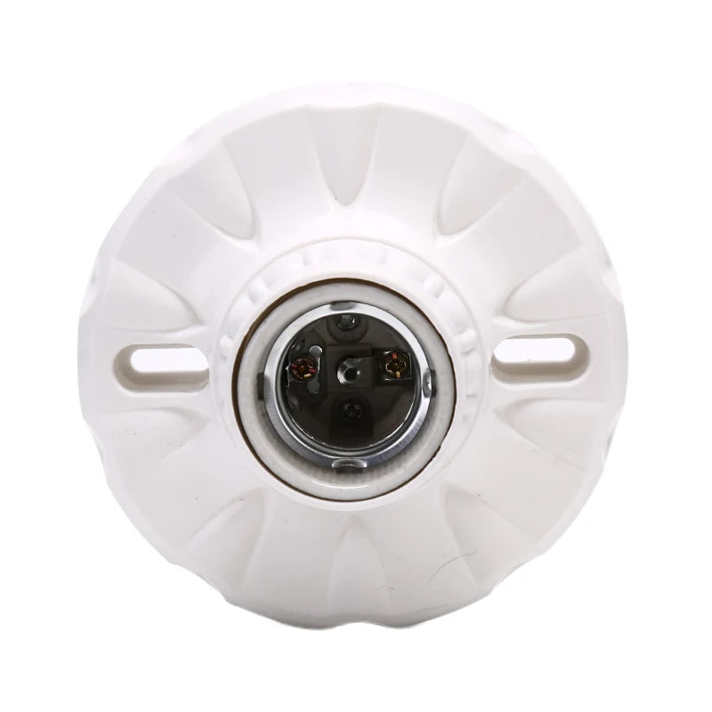 Best Performance Flame-retardant Lamp Base E27 Lamp Holder Copper Column Wiring Screw Flat Lamp Holder