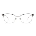 Light Logo Custom Fashion Old Eyeglass Women Economy Metal Eyeglasses Square Frames