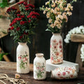 Retro Imitation Ancient Pastoral Style Ceramic Vase - Creative High-Sense Living Room Flower Arrangement