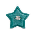 Spot Moq 2pcs Custom Jewelry Box Wholesale Star Shape Luxury Velvet Ring Box With Own Logo