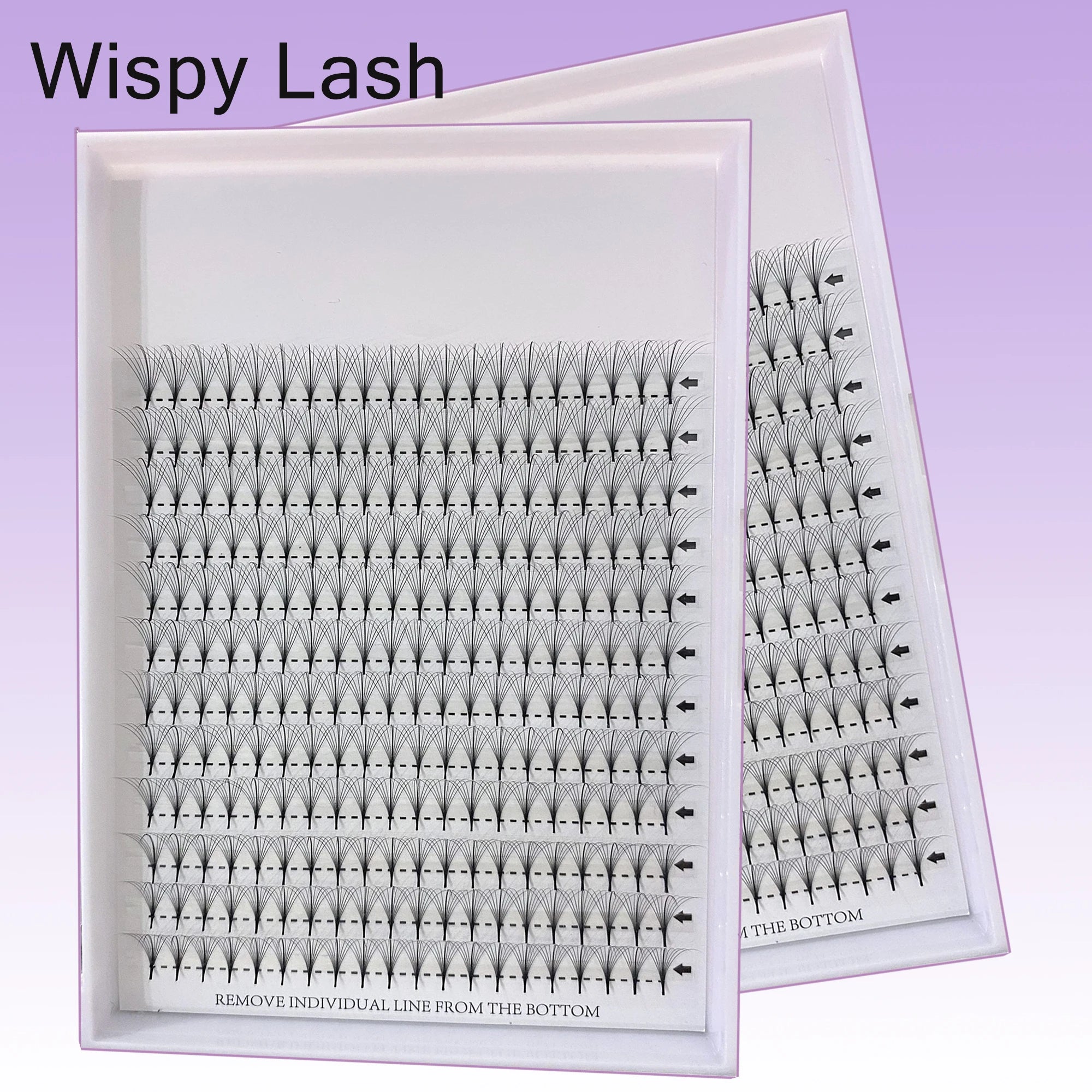 Large Tray Wispy Lash Extension 0.05 0.07mm 5D 7D 9D sharp Base Premade Volume Fans