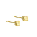 Small Tiny Daily square Bead Stud Earring Squared Women Earrings Jewelry