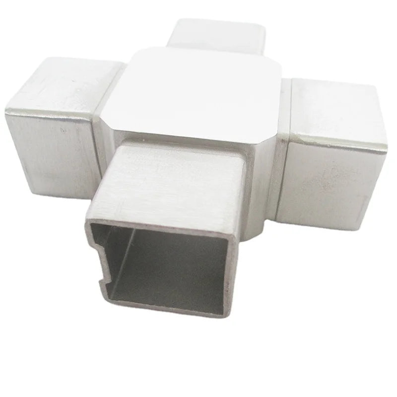 50mm Connector Square Hollow Steel Tube Connectors for Stair Handrail Post