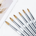 Wholesale Professional 100% Pure Kolinsky Acrylic Luxury Nail Brush with Metal Handle SeeJoy Brand