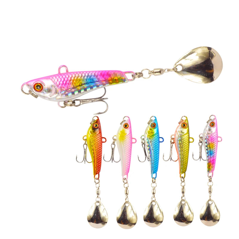 Sinking Spinner Metal VIB Long Casting Baits Full Swimming Layer 52mm 29.7g Spinner Lure Fishing Metal VIB MegaBDM