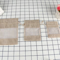 Linen Bundle Pocket Jute Mesh Bag Candy  Storage Bag Drawstring Cambric Christmas Window Jewelry Drawstring Bag
