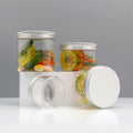 BPA Free Transparent Plastic Packaging Boxes 500ml Round Ice Cream Pudding Yogurt Cups Lids Body Butter Jars for Dessert Jars