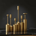 6Pcs Modern Romantic Taper Candle Holders Set Metal Decorative Candlestick Wedding Dining Party Christmas Fits Thick Candles Box