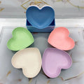 Creative Modern Heart Shape Plastic Spit Bone Dish Set for Serving Snack Fruit Melon Seeds Garbage Plates