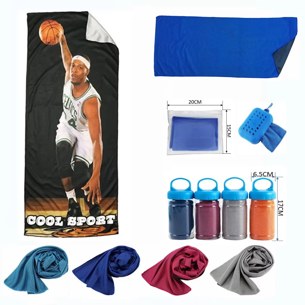 Custom Microfiber Sports Towel Quick Dry Yoga Cooling Towel Highly Absorb Sweat Towel