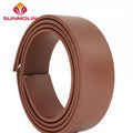 Custom Soft Leather Texture Abrasion Resistant Waterproof Silicone Pvc Coated Webbing Leather Strap