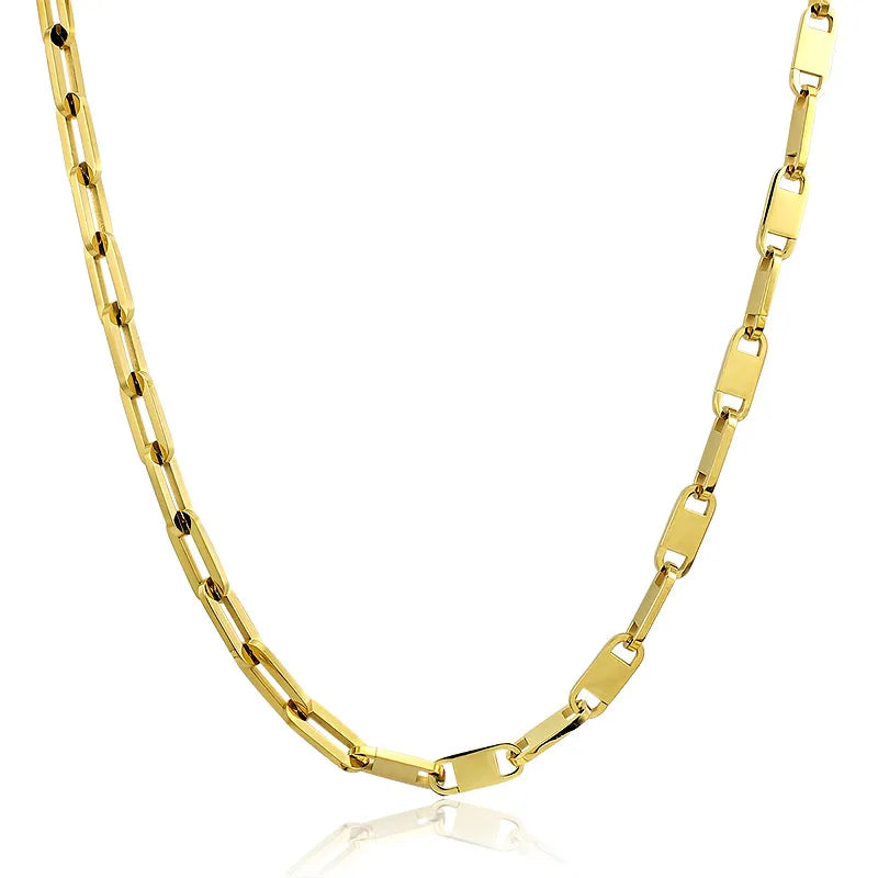 Fashion Gold/Silver Color Link Necklace Ladies Necklace Metal Sweater Choker Collar Party Jewelry Present Chains