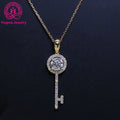 1 Carats Moissanite Diamond 14K Rose Gold Chain Yellow Gold Pendant Moissanite Fashion Jewelry Necklaces for Women
