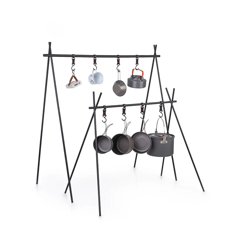 AG RTS Outdoor Camping Picnic Lightweight Portable Folding Small Aluminium Alloy Hanging Rack