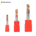 BEGUANOOL HRC55 Tungsten Steel Round Nose Milling Cutter Carbide Torus Cutters CNC Cutting Tools