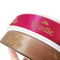 Wholesale Printing Customized Grosgrain Ribbon for Gift Box Custom Logo Grosgrain Ribbons