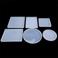 Online Top Seller Product Custom DIY 3D Round Square Tray Heart Shape Cloud Coaster Epoxy Silicone Resin Molds