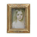 Small Vintage Resin Handmade Letterpress Printed Picture Frames 2.5x3.5 Mini Ornate Wallet Size Tabletop Display Wall Frame