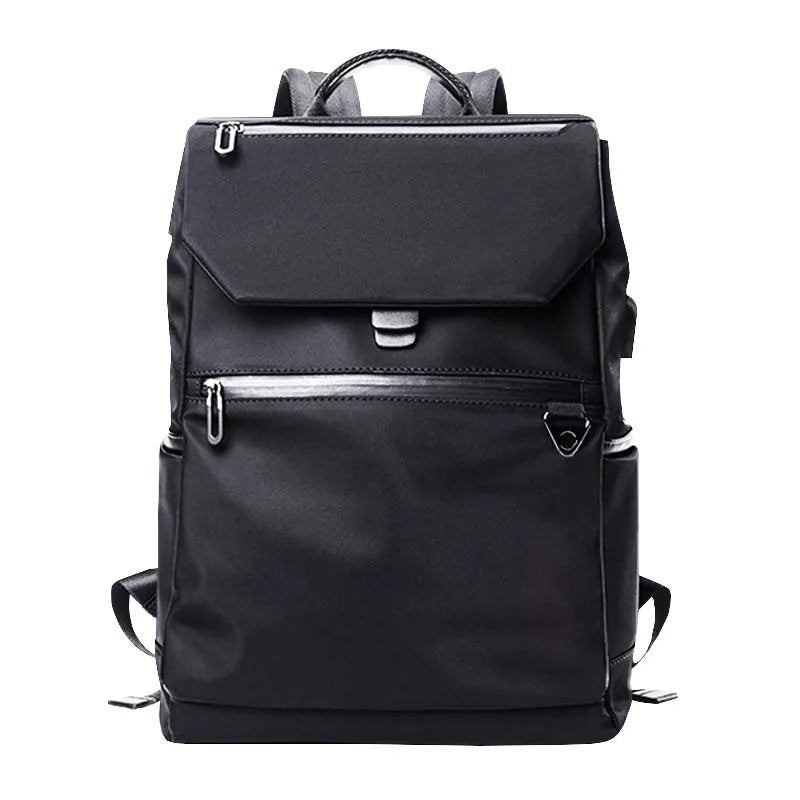 High Capacity Water Resistant Men's Laptop Backpack USB Charging Shoulder Bag Minimalist Sac Doc for Travel