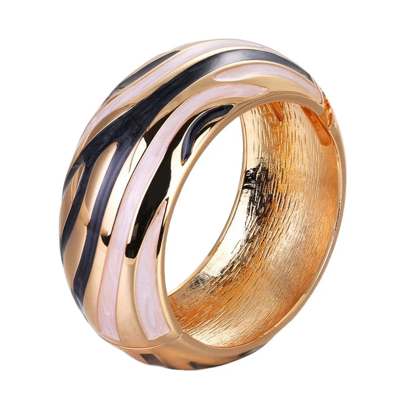 Wholesales Fashion Women Enamel Gold Drip Oil Bangle Bracelet for Jewelry Gift