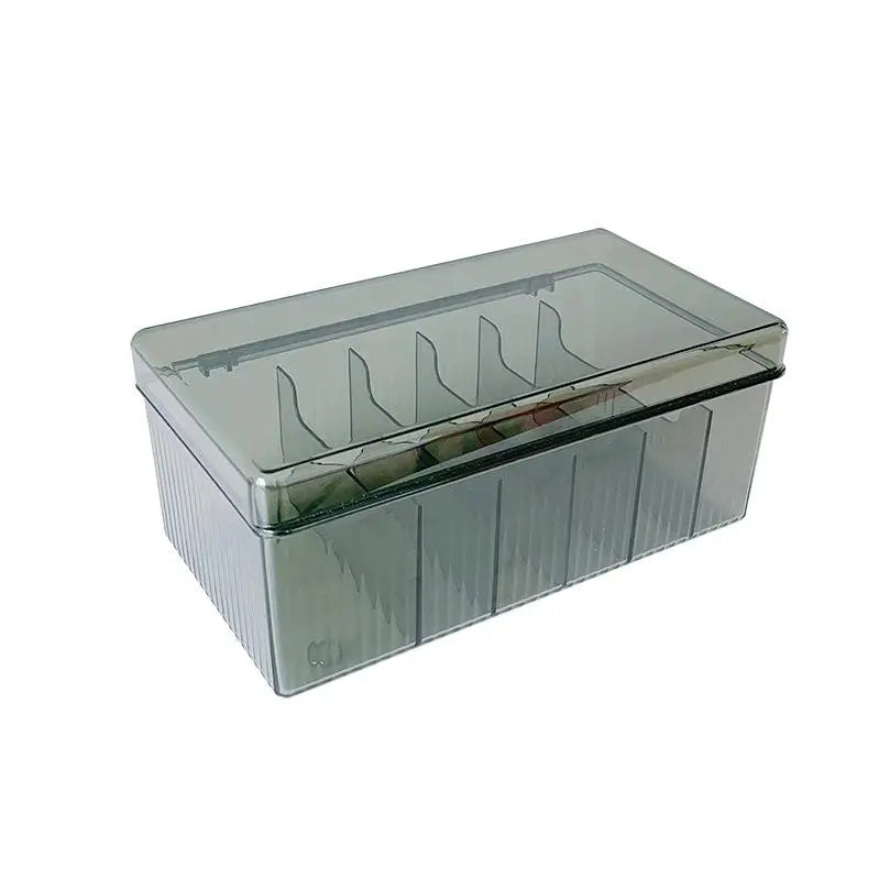 Multi Functions Storage Box Household Office Use  Large Capacity Desktop Organizer 6 Compartments Storage Box With Lid