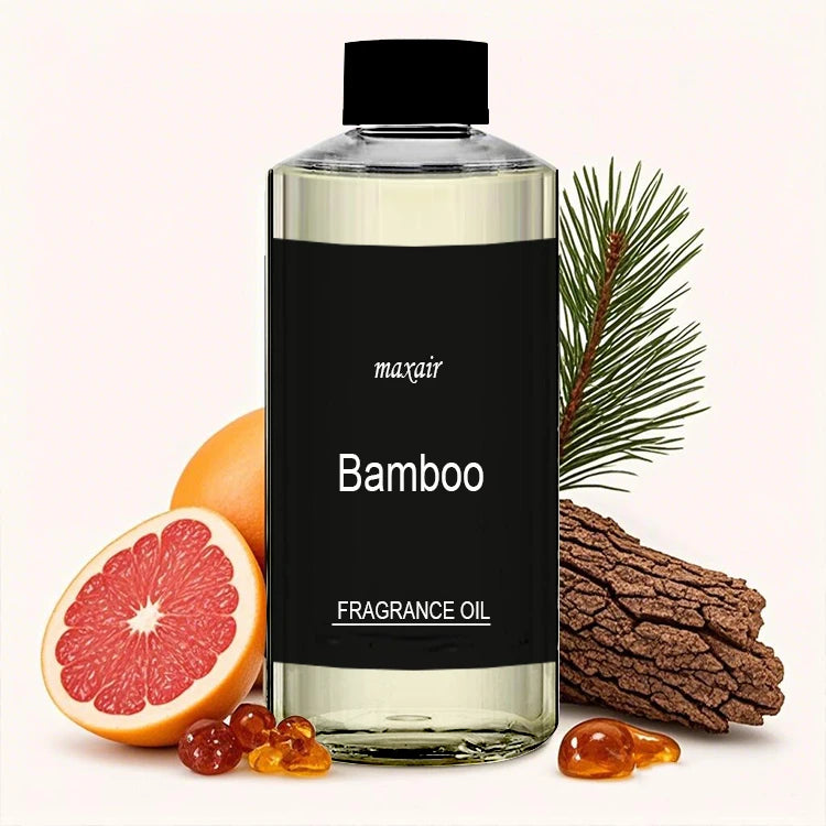 Bamboo 500ml 100% Pure Organic Blend Natural Cold Air Diffuser Perfume Essential Oil Electric Hotel Use Tabletop
