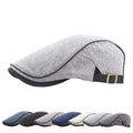 Adjustable Beret Hats Outdoor Sun Breathable Bone Brim Hats Womens Mens Herringbone Solid Flat Berets Hat