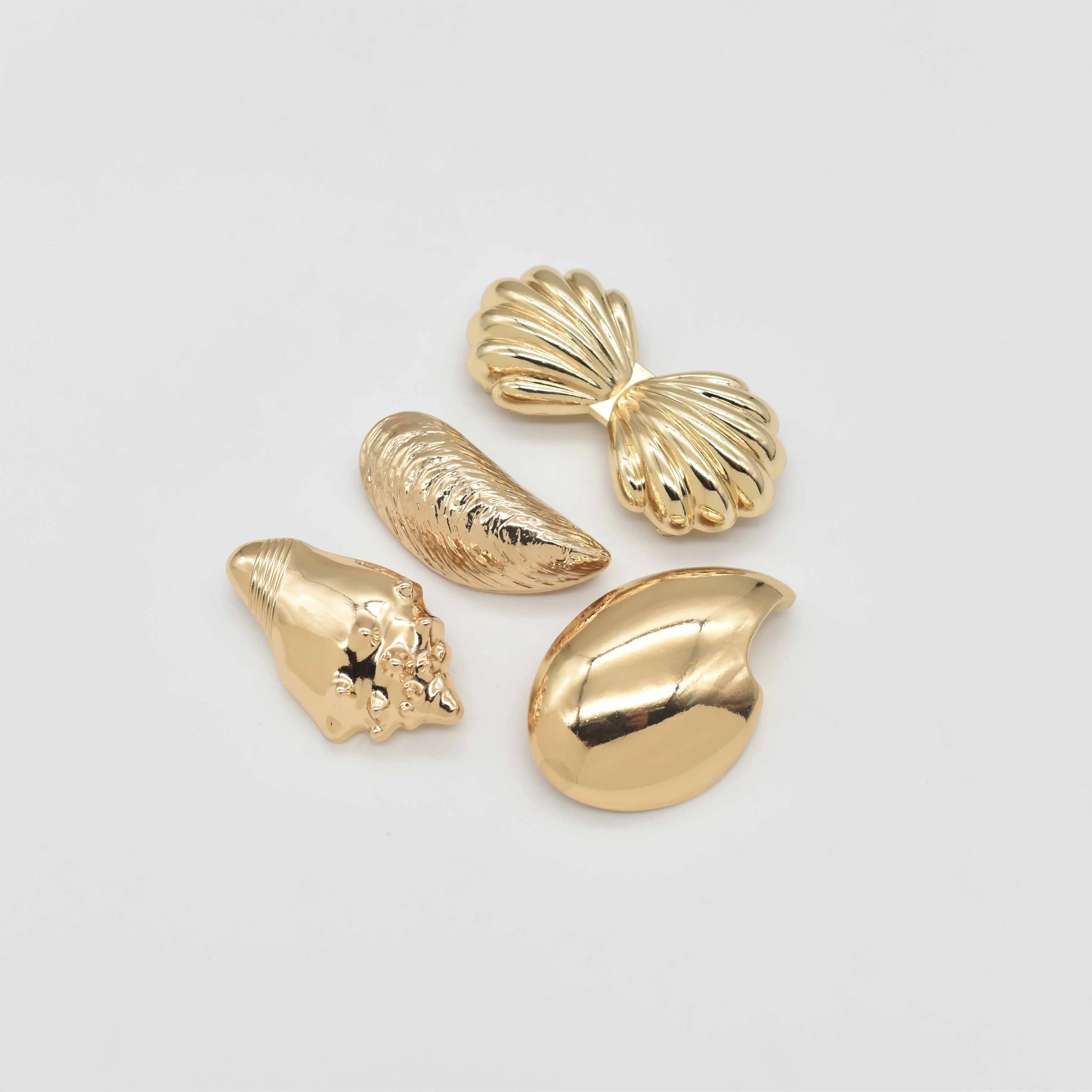 Custom Rustproof Swimwear Jewelry Shell Buckle for Women Swimsuit  Accessories Buckle Clasp Bikini Connector for Swimwear