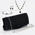 Designer Handbags Luxury Party Dinner Bag Wedding Evening Sparkle Clutch Bag With Necklace Earrings Bracelet Set (KJ136)