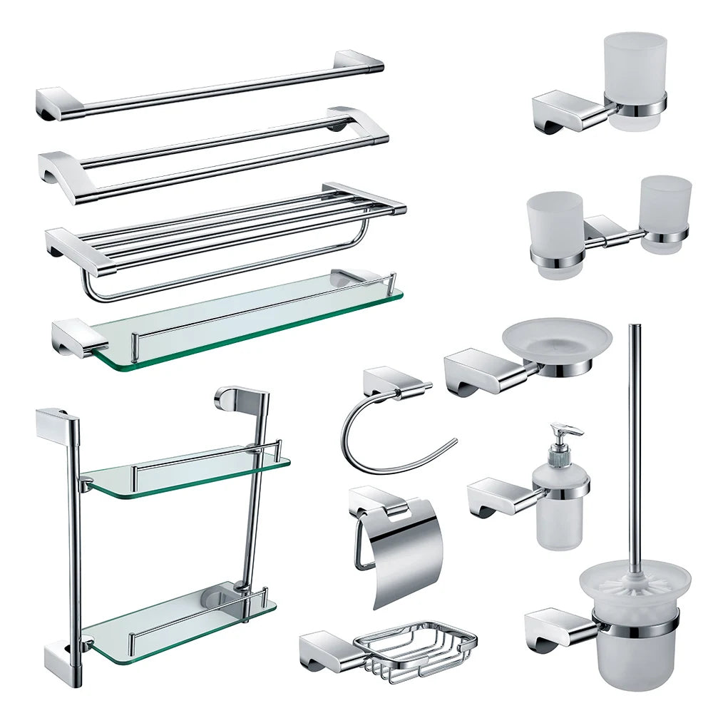 Homedec Modern Design Wall Mounted Brushed Stainless Steel Eco-Friendly 3-Year Warranty Hotel Use Bathroom Hardware Accessory