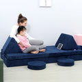 Good Quality Modern Grey Kids Sofa Bed with CertiPUR-US Certified High-Density Foam for Bedroom & Living Room