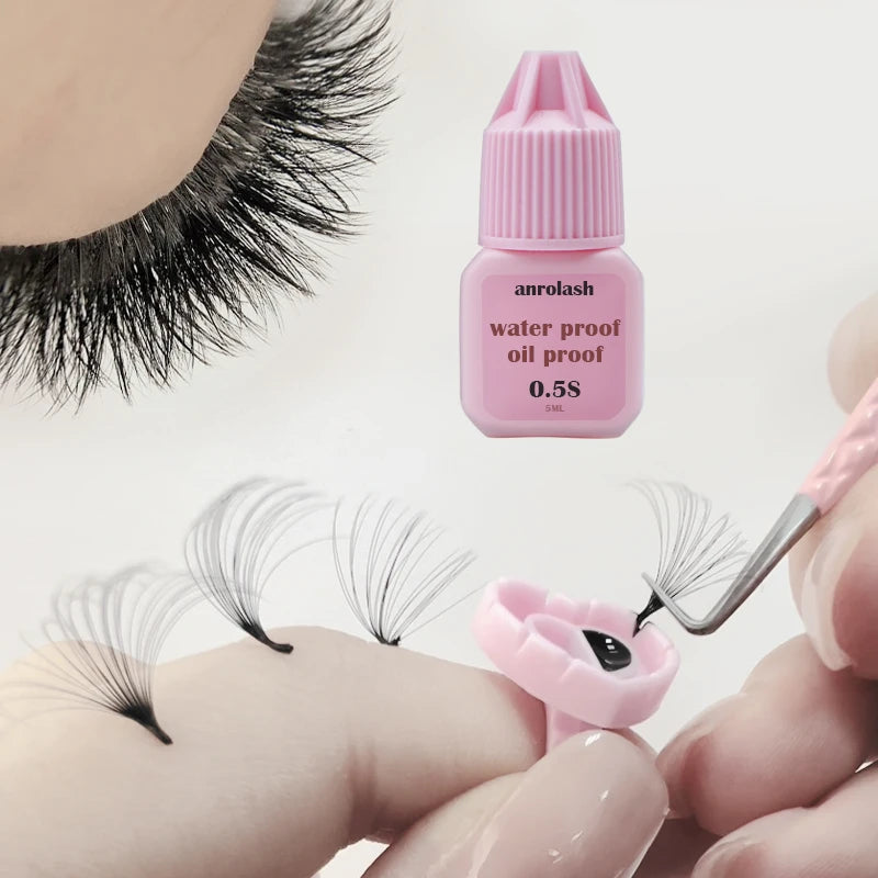 Professional 0.3s Fast Dry Eyelash Extension Glue Custom Logo 8-9 Weeks Long Retention Waterproof Liquid Lash Adhesive