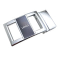Hot - Sale 35mm Inner Width Belt   Custom Logo Chrome Metal Luxury Dress Accessory