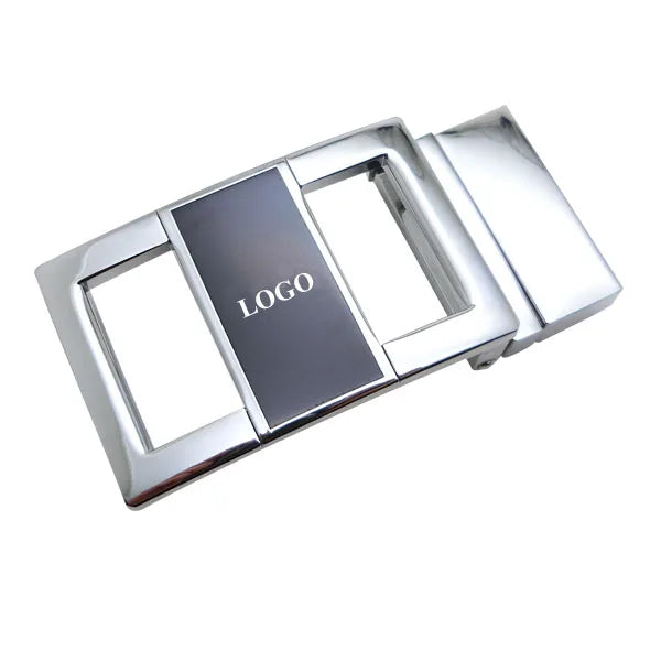 Hot - Sale 35mm Inner Width Belt   Custom Logo Chrome Metal Luxury Dress Accessory