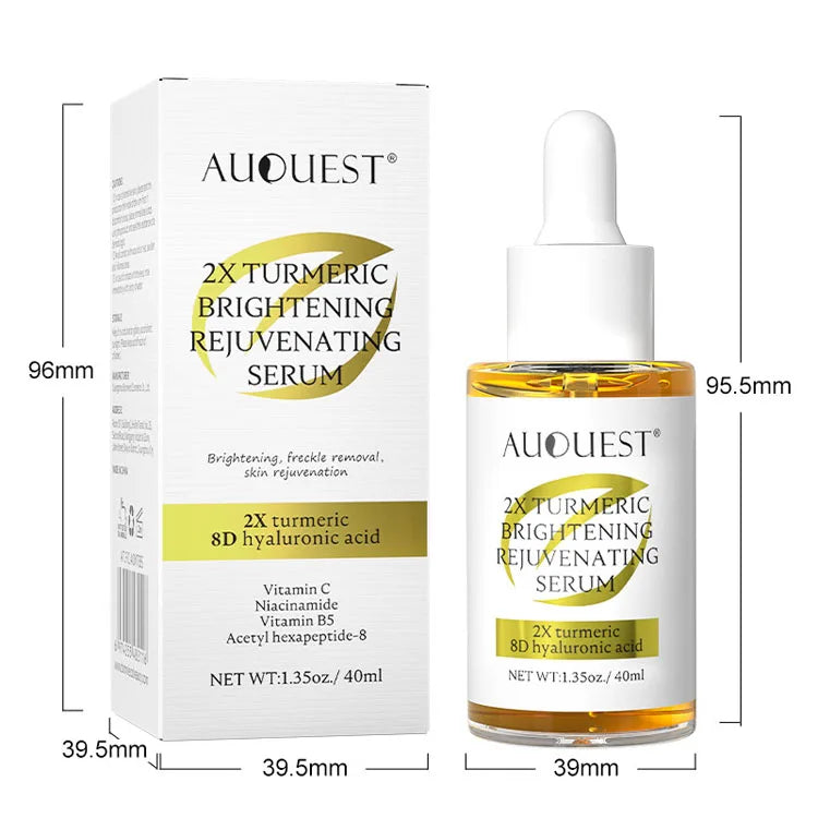 Turmeric Brightening Rejuvenating Serum Dark Spot Removing Whitening Private Label  Skin Care Serum Face