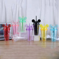 2023 Summer Products Hot 15oz 450ml  Double Wall Plastic Mouse Ear Tumblers
