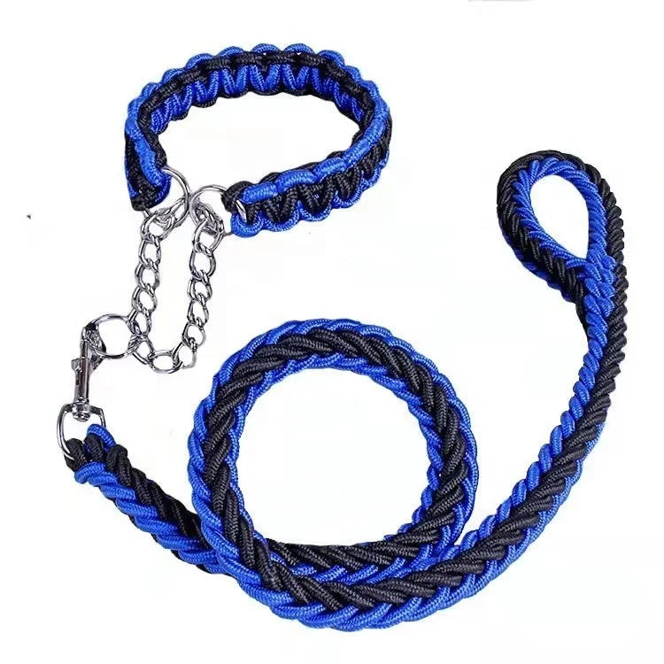 Braided Rope slip Dog Leash Strong Heavy Duty Braided Rope No Pull Training Pet Dog Leashes Collar for Small Dogs
