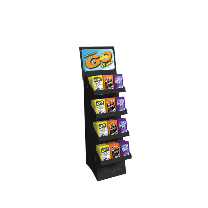 Custom Retail Cardboard Makeup Cosmetic Display Stand Commercial Lipstick Display Racks for Beauty Products