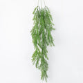 H0763 Hot Selling Green Plastic Pine Artificial Wall Hanging Plants for Home Wedding Decor
